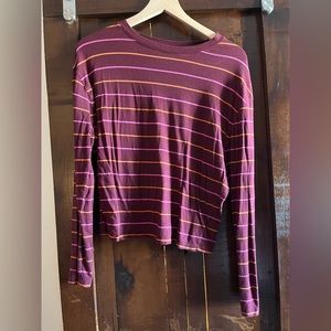 Women’s Sz. L Striped Long Sleeve Top